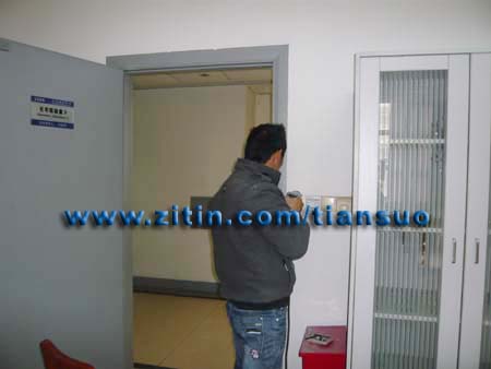 玛自动门工程施工现场 