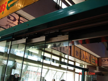 Telescopic sliding door